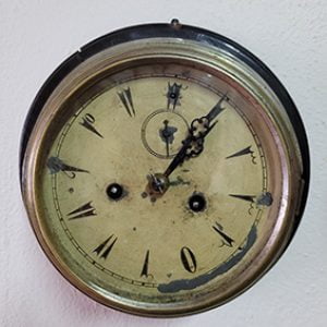 Osmanlıca Kadranlı Mekanik Vardiya Saati