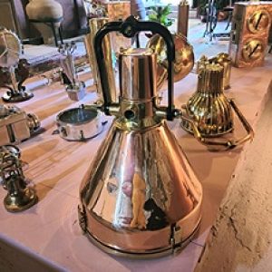 King Size Bakır Güverte Aydınlatma Feneri