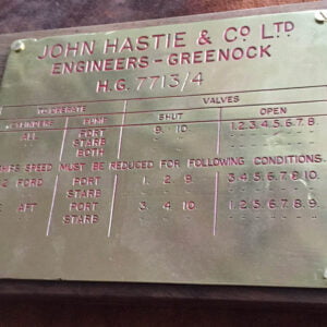 John Hastie & Co. Dümenine Ait İşletme Tabelası