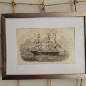 Amiral Slade Kumandasında Osmanlı Fırkateyni Çizim