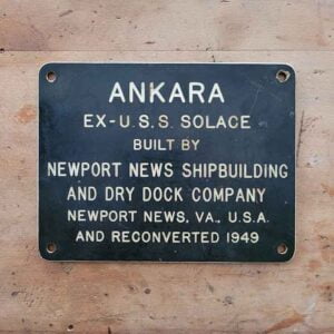 TDİ Ankara Gemisine Ait Plaket