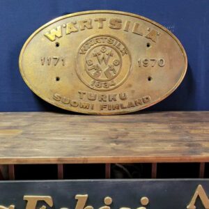 WARTSILA PİRİNÇ PLAKET