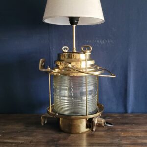 Pirinç Silyon Fenerinden Abajur