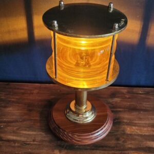 AMBER DİREKBAŞI LAMBASINDAN MASA LAMBASI