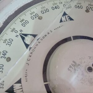 J. C. Krohn & Son A S Bergen Norveç Yapımı Manyetik Pusuladan Abajur