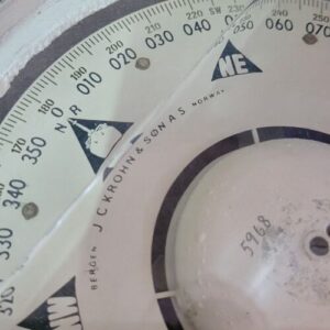 J. C. Krohn & Son A S Bergen Norveç Yapımı Manyetik Pusuladan Abajur