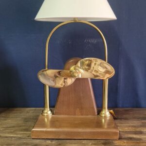 İki Kanatlı Pirinç Pervaneden Abajur