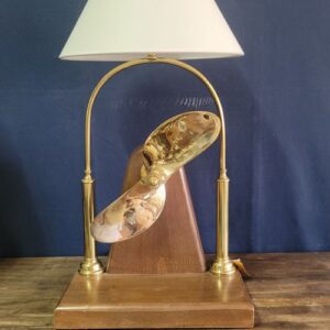 İki Kanatlı Pirinç Pervaneden Abajur