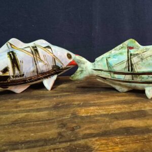 Piri Reis Haritalı ve Kadırga Motifli Çini Lüferler