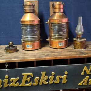 Mavi Deniz Türk Yapımı Bakır Gazlı Fener