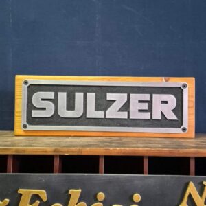Gemi Motoru Sulzer Firması İsim Plakası