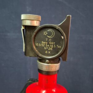 1937 Türk Bayraklı Carl Zeiss Mercekli Panoramik Menzil Ölçme Teleskobu