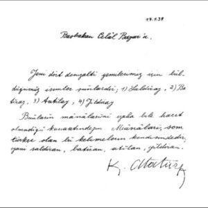 1938 TCMMV Saldıray Denizaltısı İhale Dökümanları