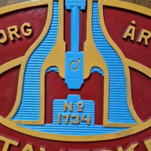 İsveç Götaverken Tersanesi 1945 Gemi İnşa Plaketi