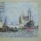 AMSTERDAM LİMANINDA GEMİLER